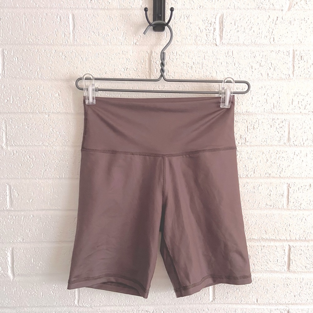 Aerie purple high waisted bike shorts Size M